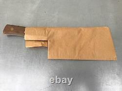 1 Original NOS Vintage Foster Bros. Cleaver Solid Steel 2190 Hickory Handle