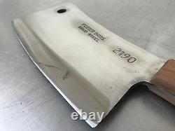 1 Original NOS Vintage Foster Bros. Cleaver Solid Steel 2190 Hickory Handle