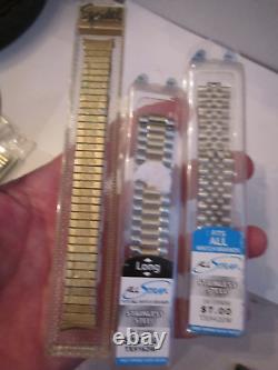 12 New Old Stock Watch Bands In The Original Hard Cases Timex Speidel Ofc-4