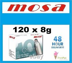 120 MOSA Cream Chargers Dispenser NOS N2O cannister FREE DELIVERY