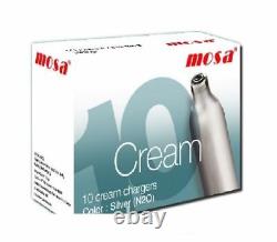 120 MOSA Cream Chargers Dispenser NOS N2O cannister FREE DELIVERY