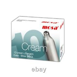 120 MOSA Cream Chargers Dispenser NOS N2O cannister FREE DELIVERY