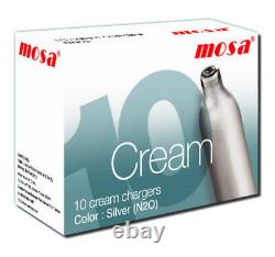 120 MOSA Cream Chargers Dispenser NOS N2O cannister FREE DELIVERY