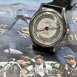 1940s Old Stock! Swiss Selza waterproof bumper automatic military steel watch