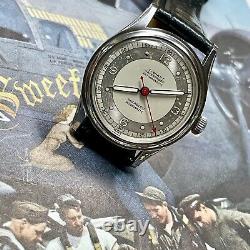 1940s Old Stock! Swiss Selza waterproof bumper automatic military steel watch