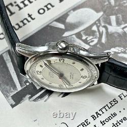 1940s Old Stock! Swiss Selza waterproof bumper automatic military steel watch