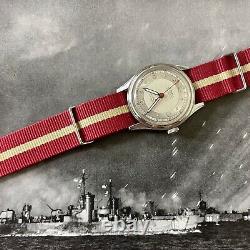 1940s Old Stock! Swiss Selza waterproof bumper automatic military steel watch