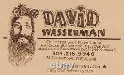 @@ 1941 46 Nos Harley Davidson Knucklehead Gas Tank Original Paint Paper Labels