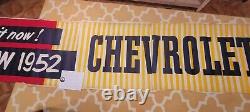 1952 Chevrolet Original New Old Stock Showroom 35x 192 Banner. Stored 70+ yrs