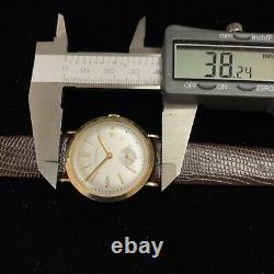 1958 Longines Wittnauer 17J Swiss Mens Fancy Lugs NOS Art Deco Watch Running New