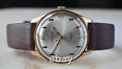 1960s WALTHAM Swiss 34mm Manual Wind Men Wristwatch Cal. AS/ST 1802/03 NOS RUNS