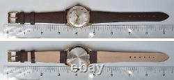 1960s WALTHAM Swiss 34mm Manual Wind Men Wristwatch Cal. AS/ST 1802/03 NOS RUNS