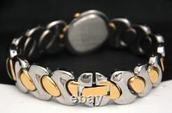 1990's SEIKO Two-Tone Asymmetrical Ladies Quartz WATCH 4N00-5919 New Old Stock