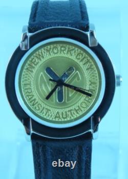 1991 Bulova Caravelle New York City Subway Token Watch New Old Stock