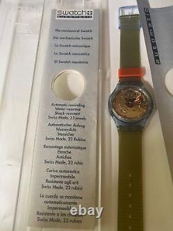 1991 Swatch Automatic Watch NEW OLD STOCK NICE