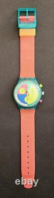 1991 Vintage Swatch Watch FLASH ARROW SCL100 Chrono New Old Stock