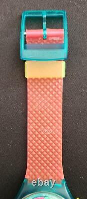 1991 Vintage Swatch Watch FLASH ARROW SCL100 Chrono New Old Stock