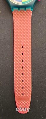 1991 Vintage Swatch Watch FLASH ARROW SCL100 Chrono New Old Stock