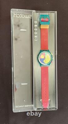 1991 Vintage Swatch Watch FLASH ARROW SCL100 Chrono New Old Stock