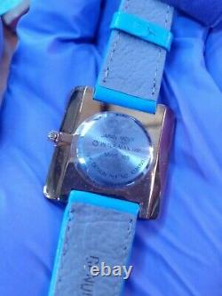 1995 Peter Max Vintage watch save our oceans New Old Stock Blue Leather Band