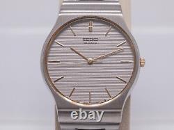 1997 NOS Seiko 5y31-8019 Men's Quartz 32mm Two Tone Bracelet Dress Watch