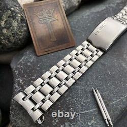 19mm Benrus Prospect Stainless Steel deployment nos 1970s old-stock Watch Band