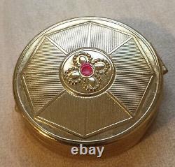 2-1930's PRINCESS PAT VANITEEN ROUGE POWDER DISPENSER and COMPACT VINTAGE NOS