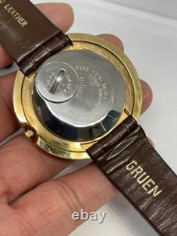 2 NOS Gruen Electronic Men's Wrist Watch with BOX 1 Work 1 Not