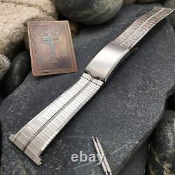 22mm Stainless Steel New Old Stock USA 1960s Vintage Watch Band JB Champion nos