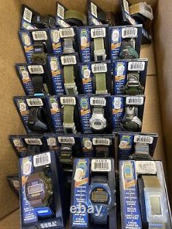 27 Vintage Sega Sports Digital Watches All New Old Stock Boxed Different Styles