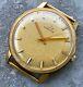 34 mm Marvin Mens 18K Yellow Gold wristwatch Manual Movement NOS New Old Stock
