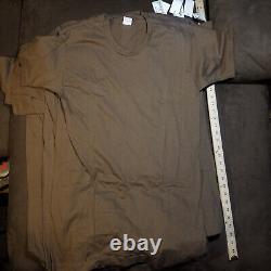 7 New Old Stock Vtg Fotl Blank T-shirts Made In USA Single Stitch Large
