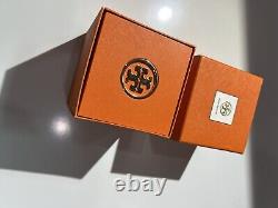 $700 Tory Burch Gold-tone/blue Chronograph Watch Rare New Old Stock Trb1021 Read