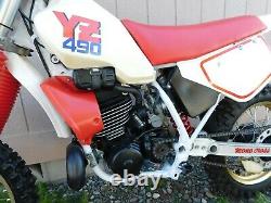 87 Yamaha YZ490T YZ IT 490 T Vintage MX MotoCross ALL ORIGINAL Restored to NOS