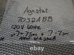 AGASTAT 7032ABB Timing Relay Coil 120V 60Hz. 7-7 Sec. New Old Stock See All Pics
