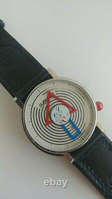 ALAIN SILBERSTEIN WATCH with very rare round seconds hand. New Old Stock Perfect