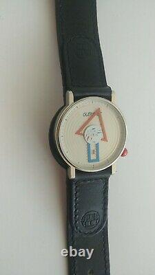 ALAIN SILBERSTEIN WATCH with very rare round seconds hand. New Old Stock Perfect