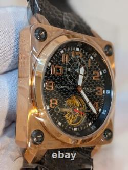 Akribos XXIV Automatic NOS Men's Watch with Dual Time Display 3ATM