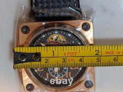 Akribos XXIV Automatic NOS Men's Watch with Dual Time Display 3ATM