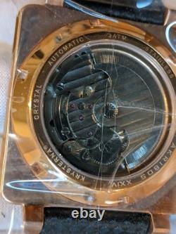 Akribos XXIV Automatic NOS Men's Watch with Dual Time Display 3ATM