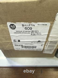 Allen Bradley 609-ACW Ser K Manual Starter Nema Size 0 3PH New Old Stock