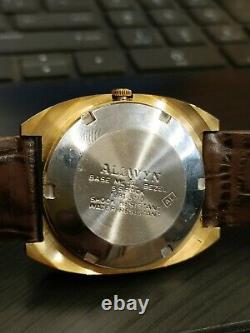 Allwyn 21 Jewels Automatic India Day Date NOS NEW OLD STOCK 6319 Cal. Authentic