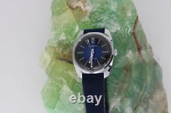 Amazing Dugena Jongster New Old Stock Vintage Watch Awesome Sunburst Blue Dial