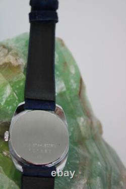 Amazing Dugena Jongster New Old Stock Vintage Watch Awesome Sunburst Blue Dial