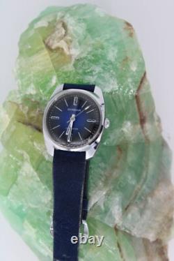 Amazing Dugena Jongster New Old Stock Vintage Watch Awesome Sunburst Blue Dial