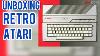 Atari 130xe New Old Stock Unboxing Demonstration Use Of Atari 130xe 1010 Recorder 1050 Disk Drive