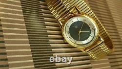 Authentic Allwyn 17 Jewels Manual Wind Men's Golden Dial NEW OLD STOCK Vintage