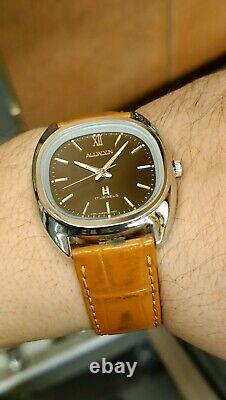 Authentic Allwyn 17 Jewels Manual Wind Men's Gray Dial NEW OLD STOCK Vintage