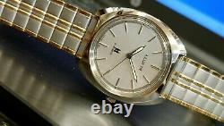 Authentic Allwyn 17 Jewels Manual Wind Men's Silver Dial NEW OLD STOCK Vintage