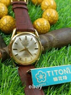 Authentic Titoni Airmaster 21 Jewels Titoflex Swiss Men's Nos New Old Stock